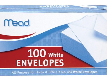 Mead 3.63 in. W X 6.75 in. L A6 White Envelopes 100 pk Online now