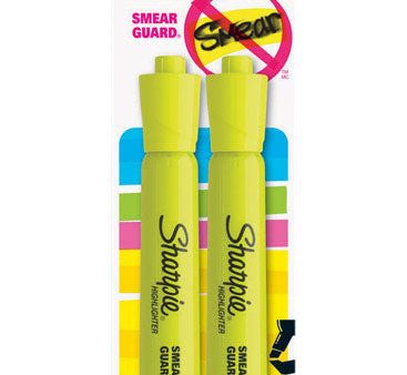 Sharpie Accent Neon Color Yellow Chisel Tip Highlighter 2 pk For Discount