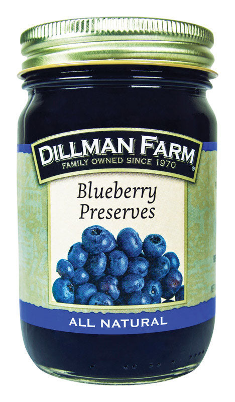 Dillman Farm All Natural Blueberry Preserves 16 oz Jar Discount