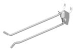 10 in. Silver Metal Peg Hook Back 100 pk Online Hot Sale