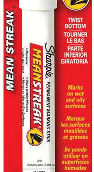 Sharpie Mean Streak White Bold Tip Permanent Marking Stick 1 pk Online now