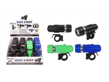 Diamond Visions Bicycle LED Flashlight Plastic 1 pk For Cheap