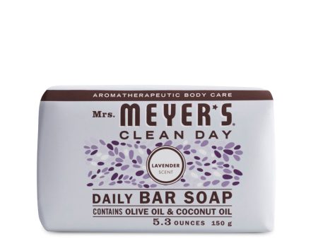 Mrs. Meyer s Clean Day Organic Lavender Scent Bar Soap 5.3 oz Cheap