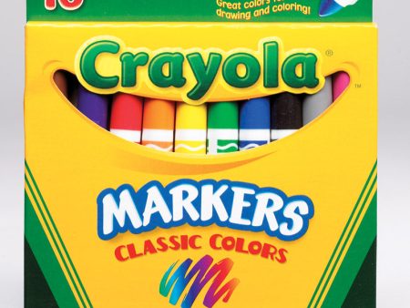 Crayola Classic Assorted Broad Tip Markers 10 pk Sale