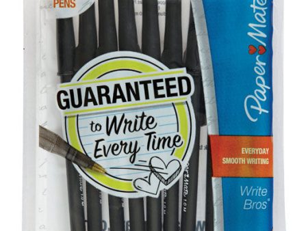 Paper Mate Write Bros Black Ball Point Pen 10 pk Supply