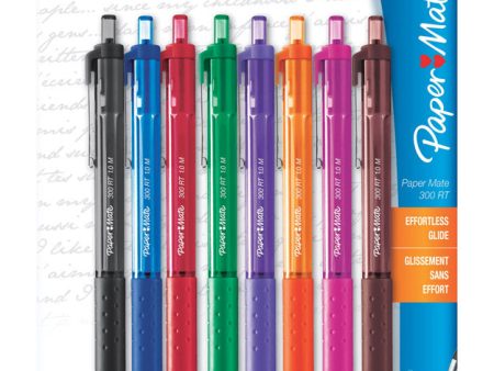 Paper Mate Inkjoy 300RT Assorted Retractable Ball Point Pen 8 pk Online now