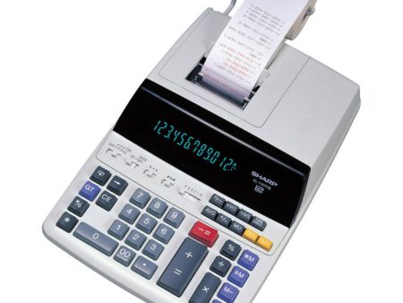 Sharp Off-White 12 digit Calculator Hot on Sale