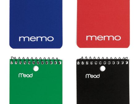 Mead 3 in. W X 5 in. L Wide Ruled Spiral Assorted Memo Book Online now