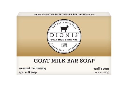 Dionis Goat Milk Vanilla Bean Scent Soap Bar 6 oz 1 pk Online