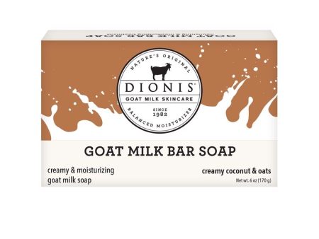 Dionis Goat Milk Creamy Coconut & Oats Scent Soap Bar 6 oz 1 pk Supply