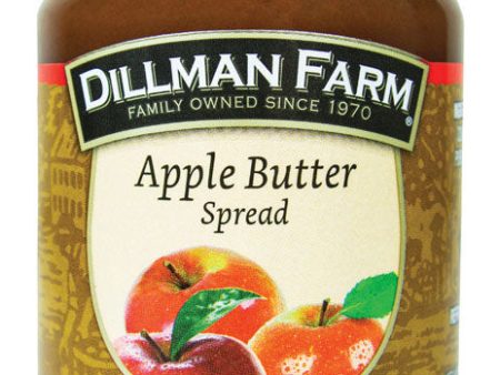 Dillman Farm All Natural Apple Butter Spread 14 oz Jar For Cheap