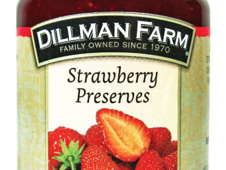 Dillman Farm All Natural Strawberry Preserves 16 oz Jar Fashion