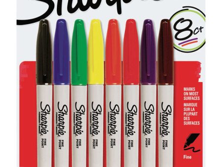 Sharpie Assorted Fine Tip Permanent Marker 8 pk Cheap