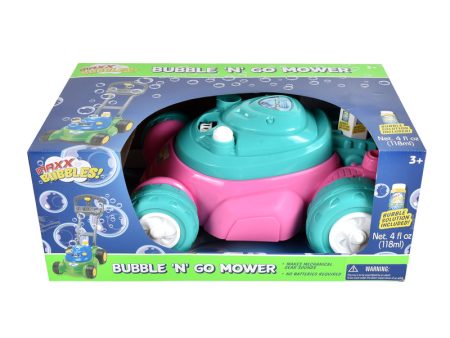 Maxx Bubbles Bubble N Go Mower Plastic Pink 1 pc Discount