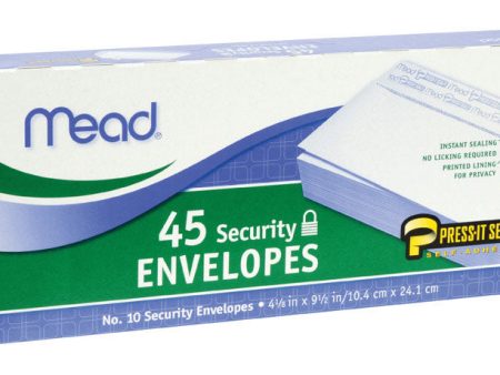 Mead 9.5 in. W X 4.12 in. L No. 10 White Envelopes 45 pk Fashion