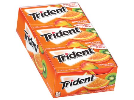 Trident Sugar Free Tropical Twist Chewing Gum 14 pk on Sale