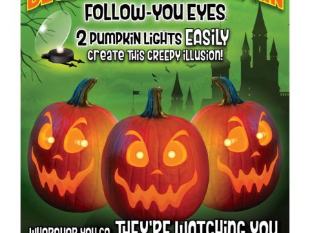 Pumpkin Masters Follow-You Eyes Lights 1 pk Online Sale