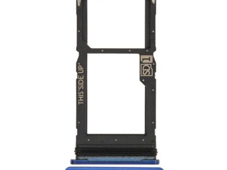 For Motorola Moto One 5G Replacement Sim Card Tray (Blue) Hot on Sale