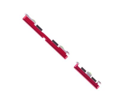 For Oppo Find X Replacement Power & Volume Button Side Buttons (Red) For Discount