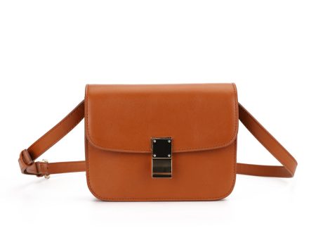 CT29273B BROWN - Solid Color Convenient And Practical Small Bag Online