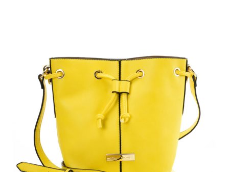 SY2201 YELLOW - Bundle Pocket Bucket Bag For Women Cheap