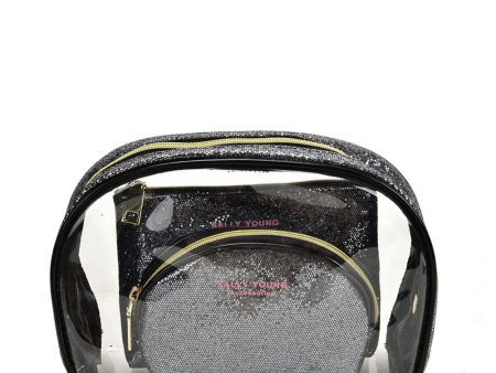 SY2184 BLACK&SILVER - Transparent Saddle Shaped Set Bags Supply