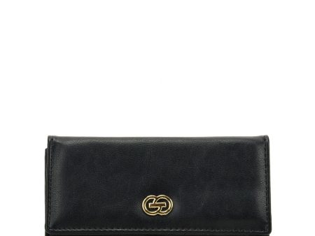 VKP1606 BLACK - Long Wallet With Buckle Design Sale