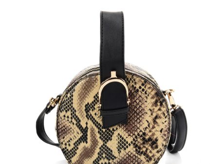 VK2120 APRICOT - Snakeskin Pattern Small Tote Bag Supply