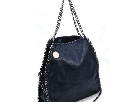 VK5326-2 BLUE - Shoulder Bag With Chain Handel (Was £11.00) Online now