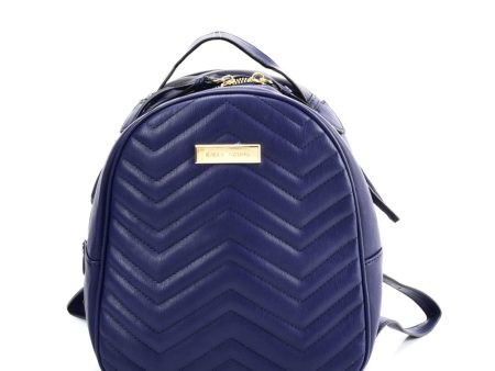 VK5535 BLUE - Solid Color Backpack With Hardware Decoration Online Hot Sale