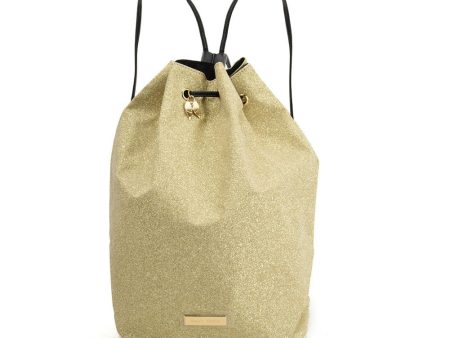 SY2181 GOLD - Bucket Bag With Rope Bundle Mouth Online