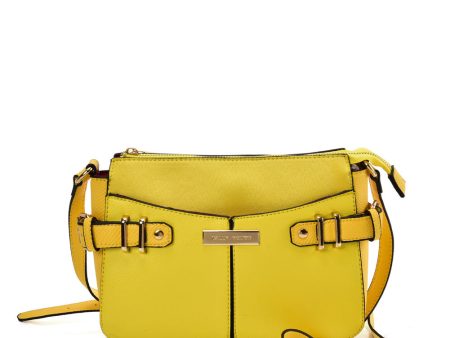 SY2203 YELLOW - Handbag With Buckle Design For Women Cheap