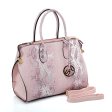 VK5607 PINK - Simple Solid Color Tote Bag With Symmetrical Sequins Pattern Design Online Hot Sale