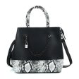 VK5605 BLACK - Simple Tote Bag With Chain And Lock Decoration For Sale