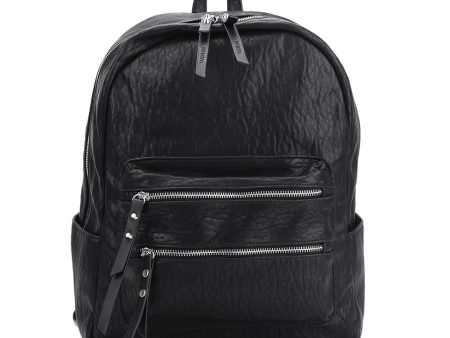 CT29995 BLACK - Solid Color Backpack With Studs Design (was £10) For Cheap