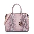 VK5607 PINK - Simple Solid Color Tote Bag With Symmetrical Sequins Pattern Design Online Hot Sale