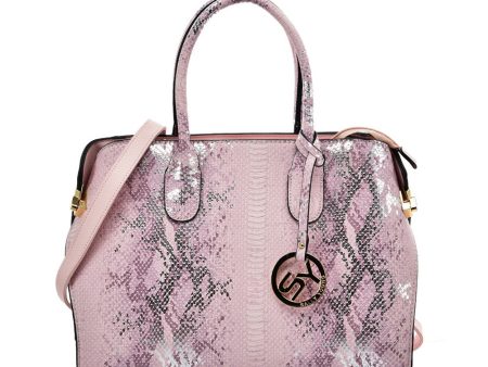 VK5607 PINK - Simple Solid Color Tote Bag With Symmetrical Sequins Pattern Design Online Hot Sale