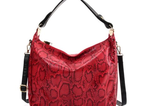 VK5534 RED - Snakeskin Handbag For Women (Was £12.00) Hot on Sale