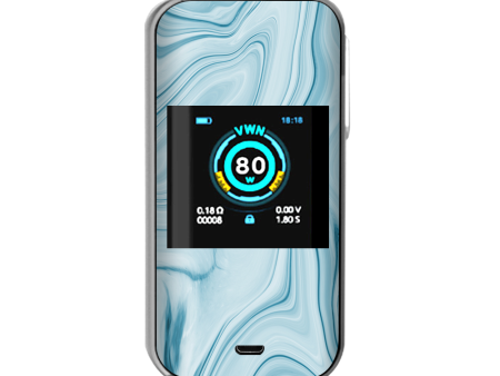 Baby Blue Ice Swirl Marble Vaporesso Luxe Nano Kit Skin For Sale