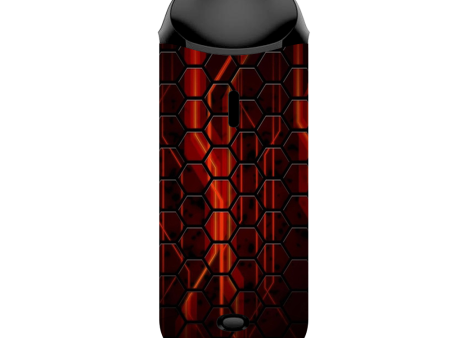 Abstract Red Metal Vaporesso Nexus AIO Kit Skin Online Sale