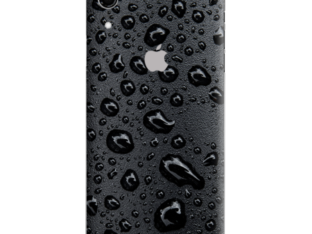 Rain Drops On Black Metal Apple iPhone XR Skin Supply