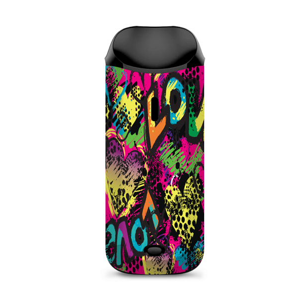 80 S Love Pop Art Neon Vaporesso Nexus AIO Kit Skin Fashion