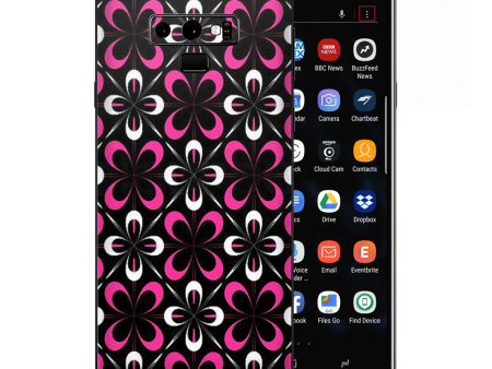 Abstract Pink Black Pattern Samsung Galaxy Note 9 Skin Hot on Sale