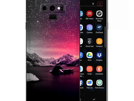 Winter Starry Night Samsung Galaxy Note 9 Skin Discount