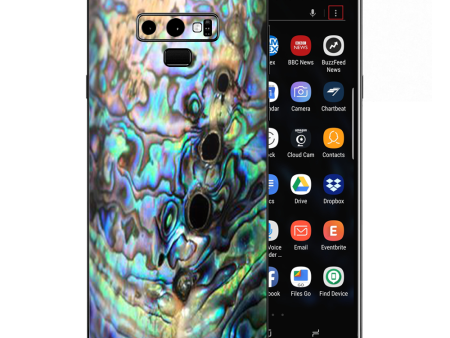 Abalone Swirl Shell Design Blue Samsung Galaxy Note 9 Skin For Discount