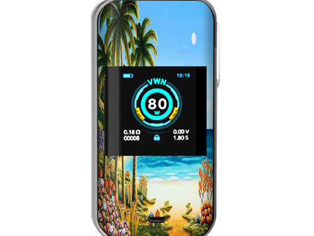 Beach Water Palm Trees Vaporesso Luxe Nano Kit Skin on Sale