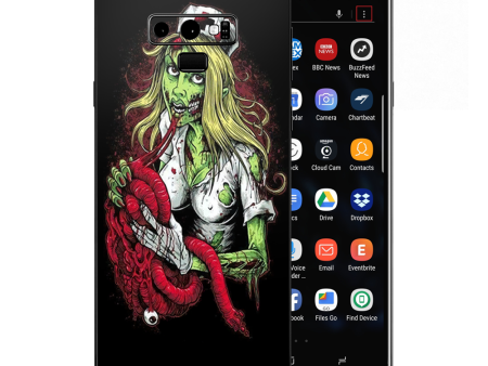 Zombie Nurse Eating Flesh Samsung Galaxy Note 9 Skin Discount