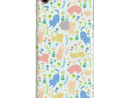 Cats Kittens Playful Flowers Apple iPhone XR Skin Online