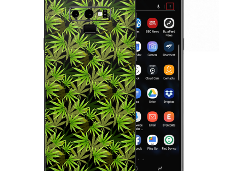 Weed Pot Skunk High Cannabis Samsung Galaxy Note 9 Skin For Cheap