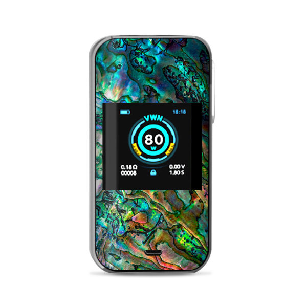 Abalone Shell Swirl Neon Green Opalescent Vaporesso Luxe Nano Kit Skin Cheap